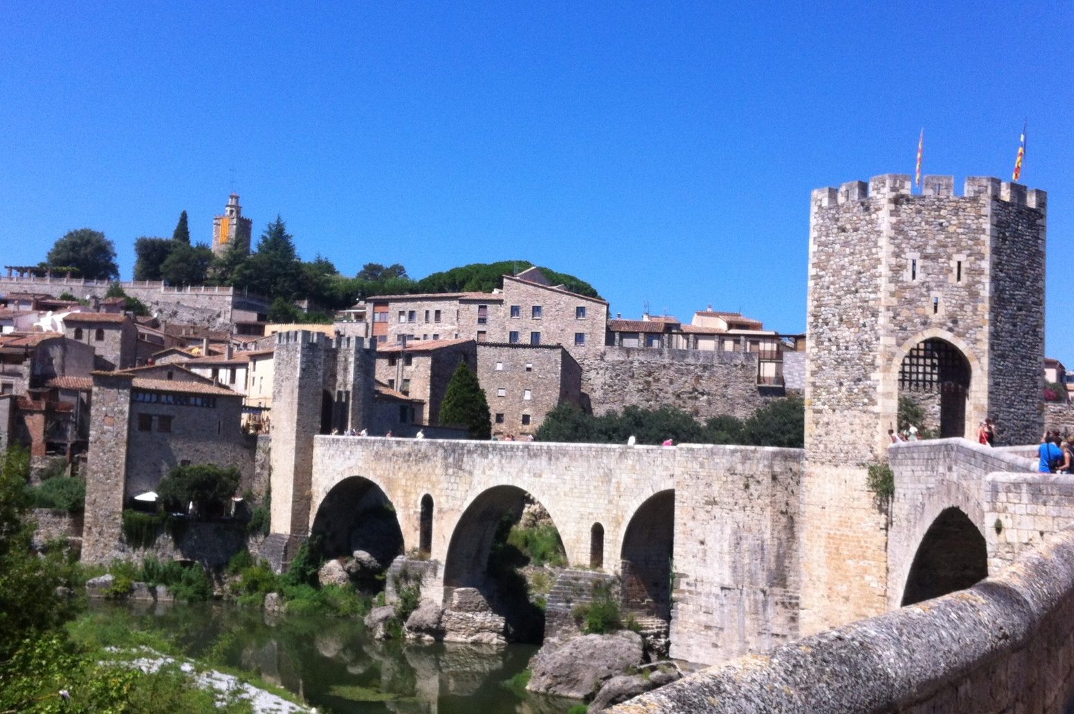 Een historische brug in Spanje
